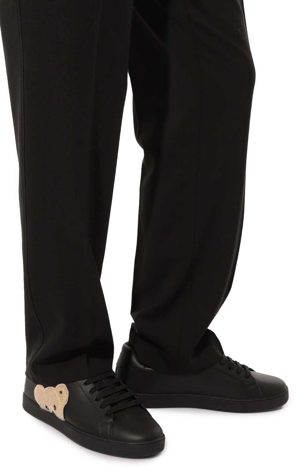 Кожаные кеды PALM ANGELS, арт. PMIA058C99LEA0011060, фото 3