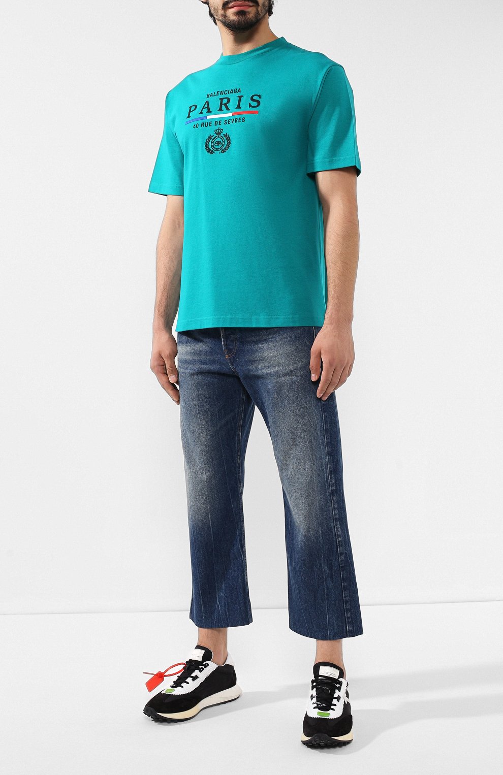 Хлопковая футболка BALENCIAGA, арт. 594579/TGV48, фото 2