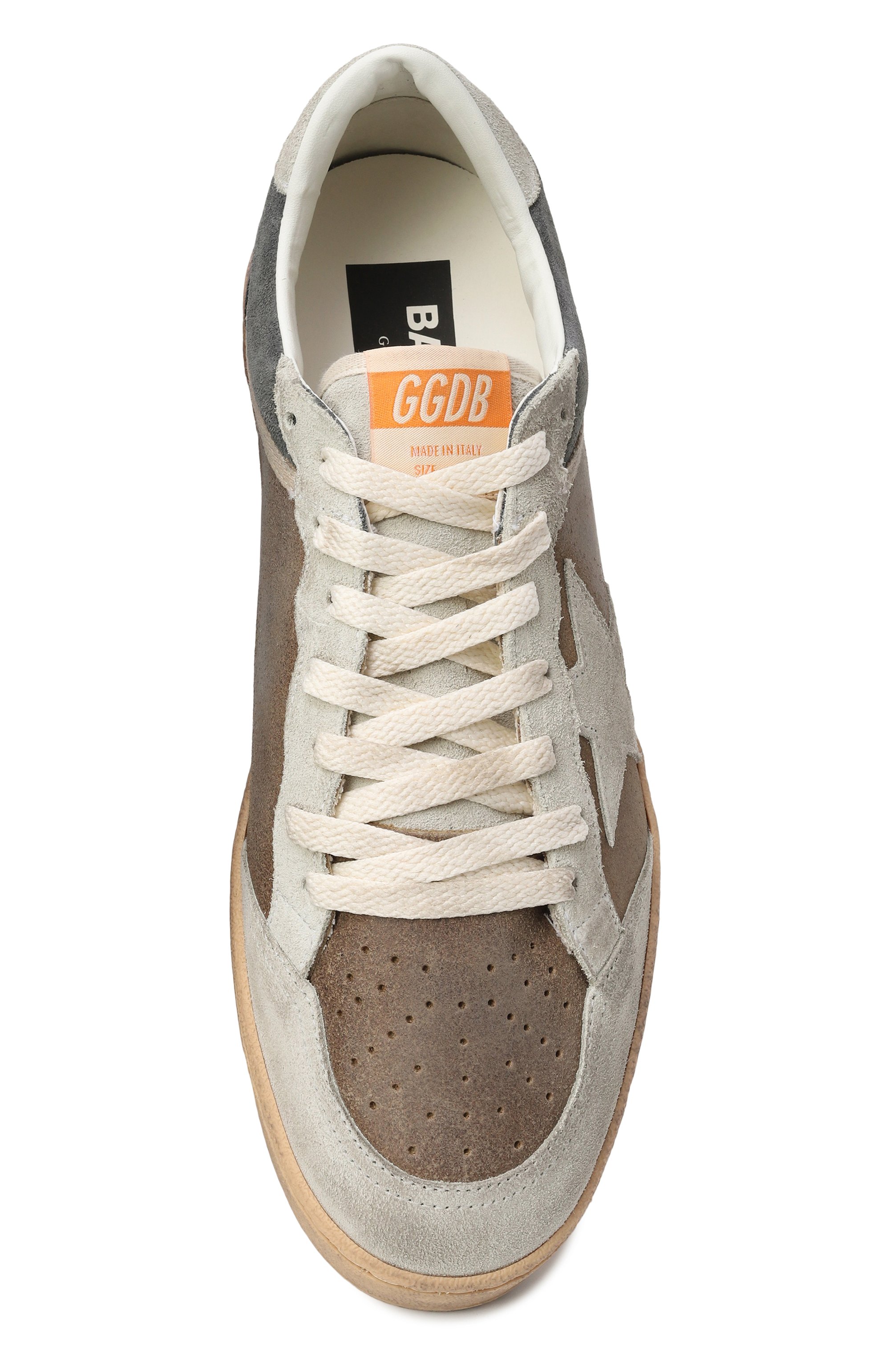 Замшевые кеды ball star GOLDEN GOOSE DELUXE BRAND, арт. GMF00771.F007942, фото 6