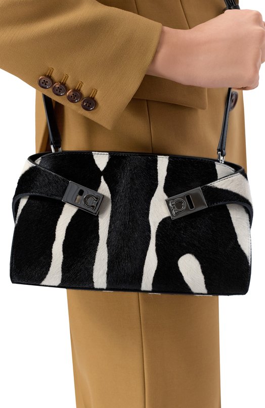Сумка Hug Ferragamo 218964/789_001 Чёрно-белый  218964/789_001 Фото 2