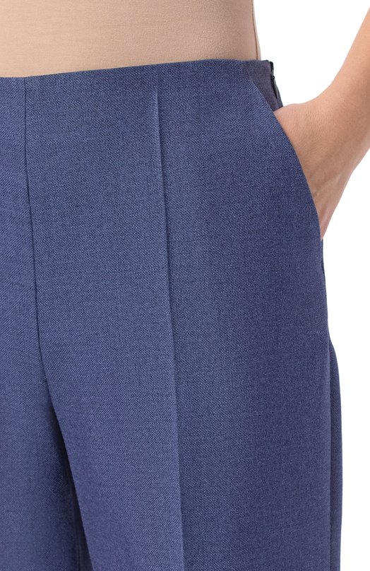 Брюки из шелка и шерсти Giorgio Armani GW003740/TE20034 Синий  GW003740/TE20034 Фото 5