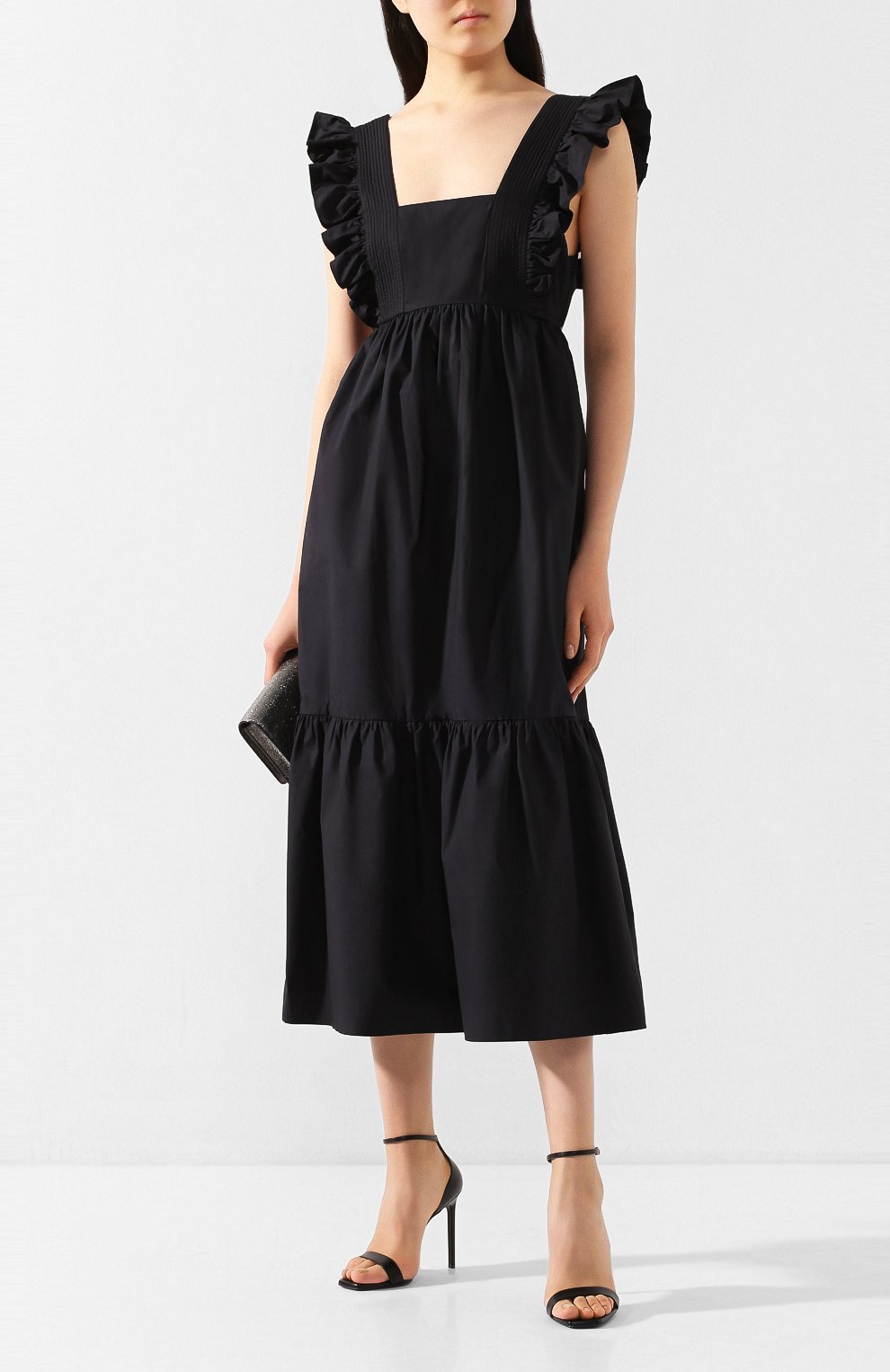 Хлопковое платье SELF-PORTRAIT, арт. SS20-014B, фото 2