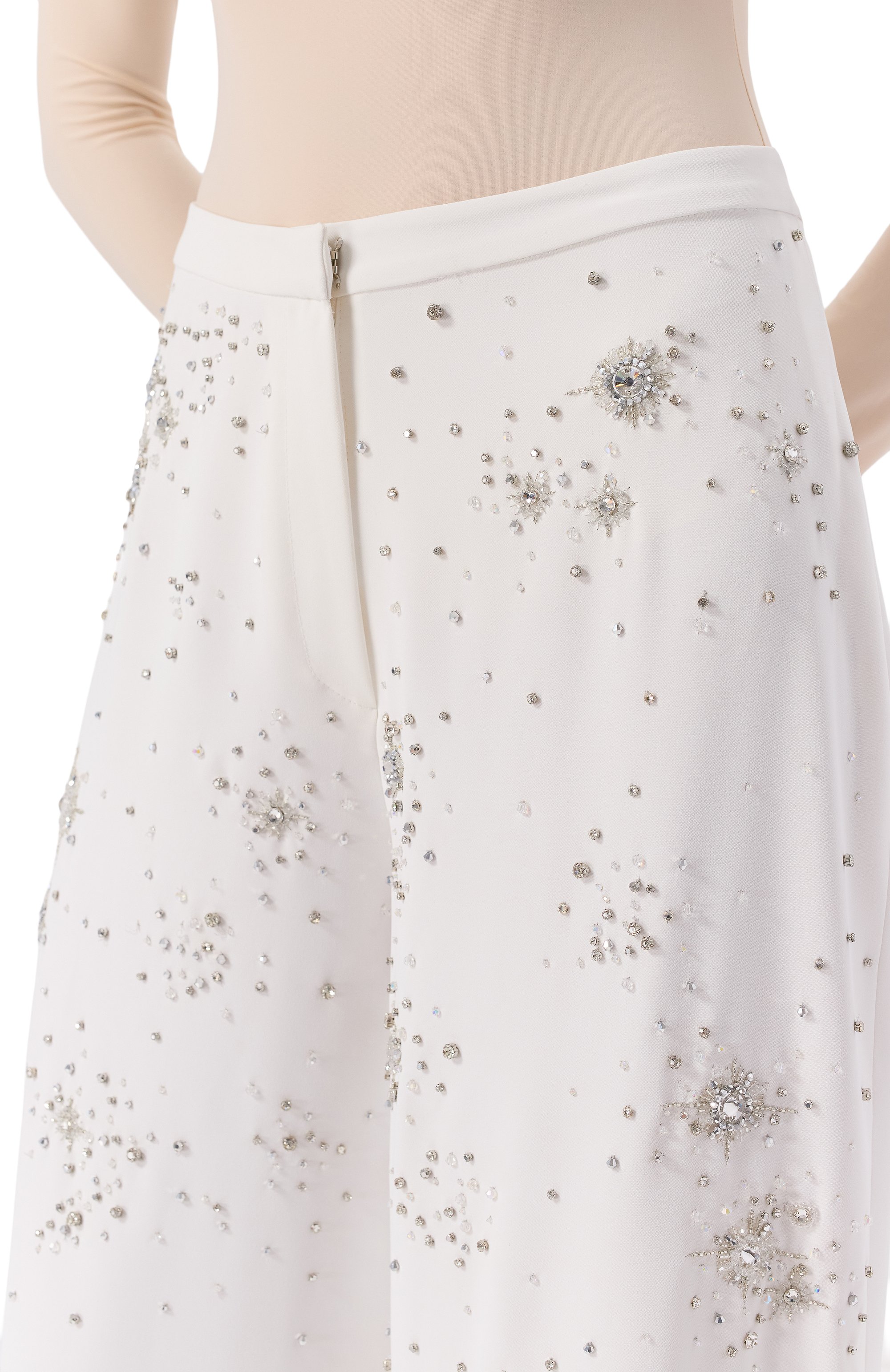 Брюки с отделкой стразами ZUHAIR MURAD, арт. PTR25029/CRCA018, фото 5