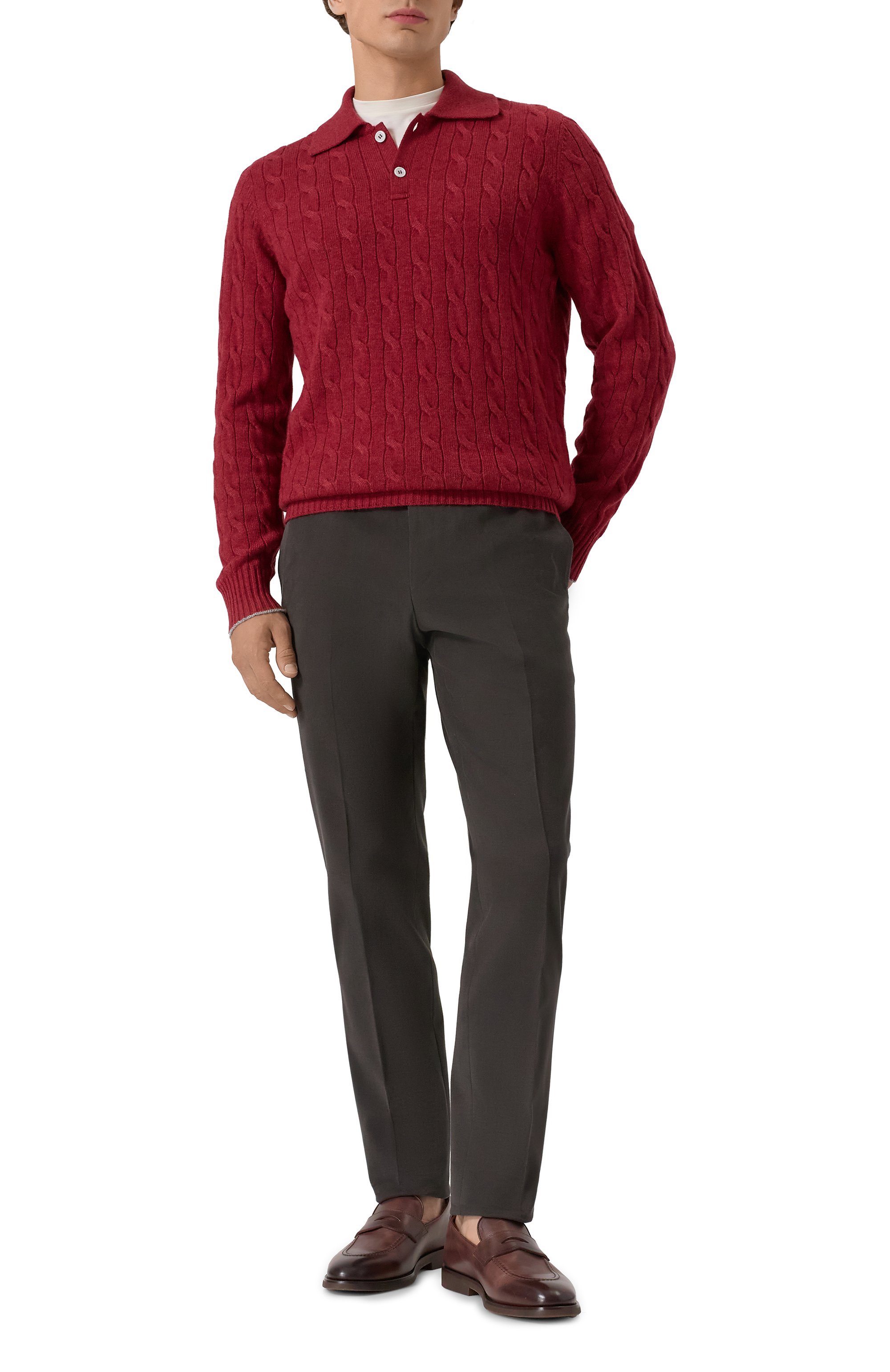 Хлопковые брюки CORNELIANI, арт. 264B01-2618503, фото 2