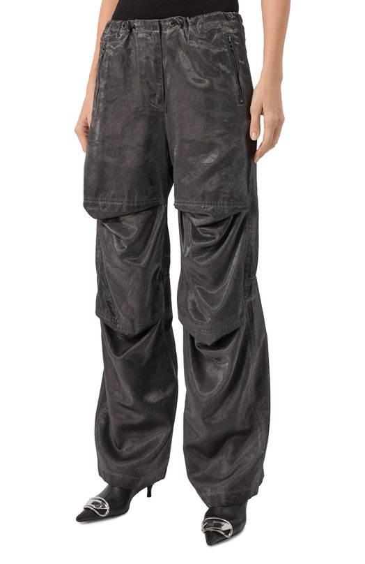 Брюки из вискозы Diesel A16715/0PKAX Серый  A16715/0PKAX Фото 3