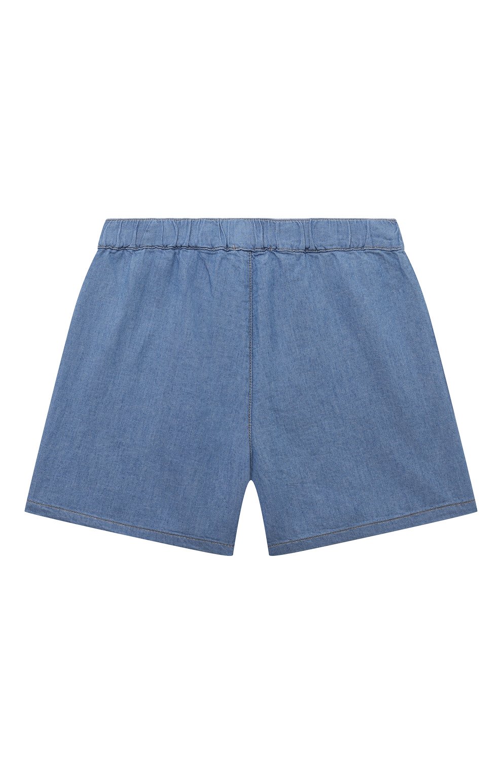 Джинсовые шорты MOSCHINO синего цвета по цене 16500 руб., арт. HDQ01C/L0E22/10-14, фото 2 Джинсовые шорты MOSCHINO, арт. HDQ01C/L0E22/10-14, фото 2