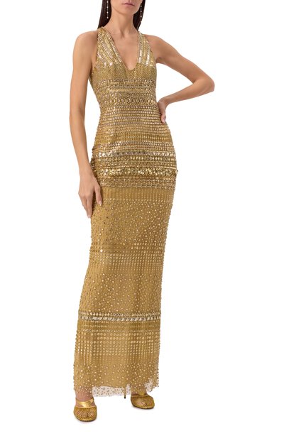 Платье с отделкой пайетками и стразами ZUHAIR MURAD, арт. RDR25008/EMSQ001, фото 2