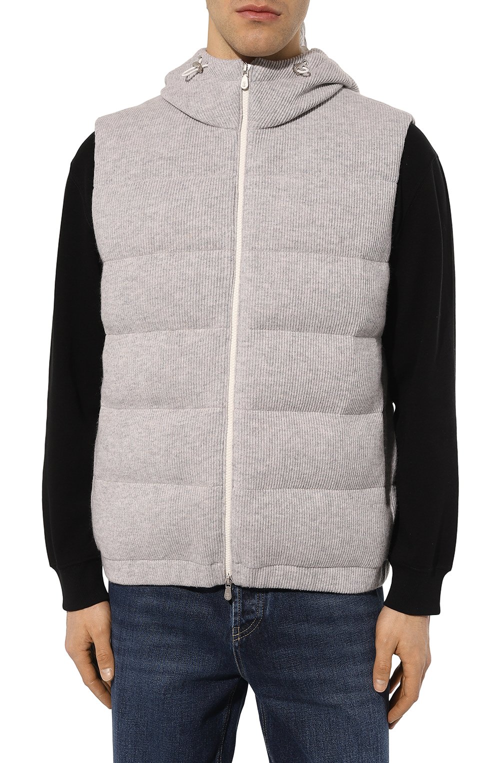 Пуховый жилет из кашемира BRUNELLO CUCINELLI, арт. M221P249, фото 3