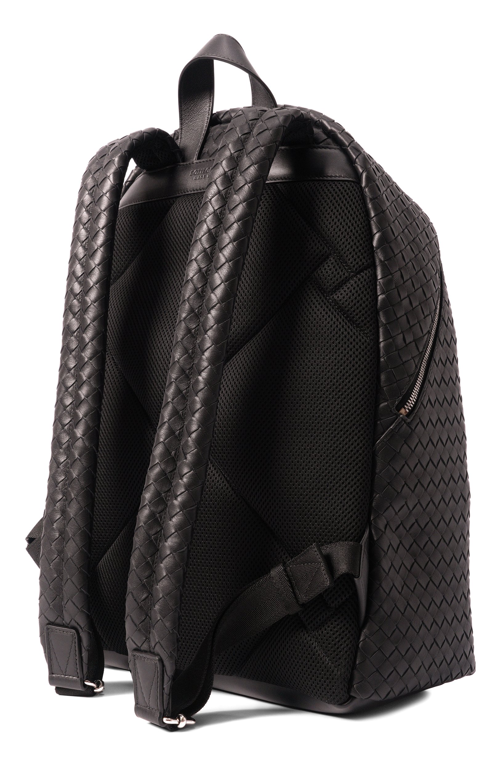 Рюкзак intrecciato 1975 BOTTEGA VENETA черного цвета по цене 582000 руб., арт. 876359/V4RT3_001, фото 3 Рюкзак intrecciato 1975 BOTTEGA VENETA, арт. 876359/V4RT3_001, фото 3