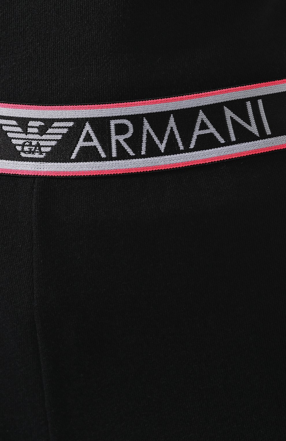 Хлопковые джоггеры EMPORIO ARMANI черного цвета по цене 12400 руб., арт. 163832/9P287, фото 5 Хлопковые джоггеры EMPORIO ARMANI, арт. 163832/9P287, фото 5