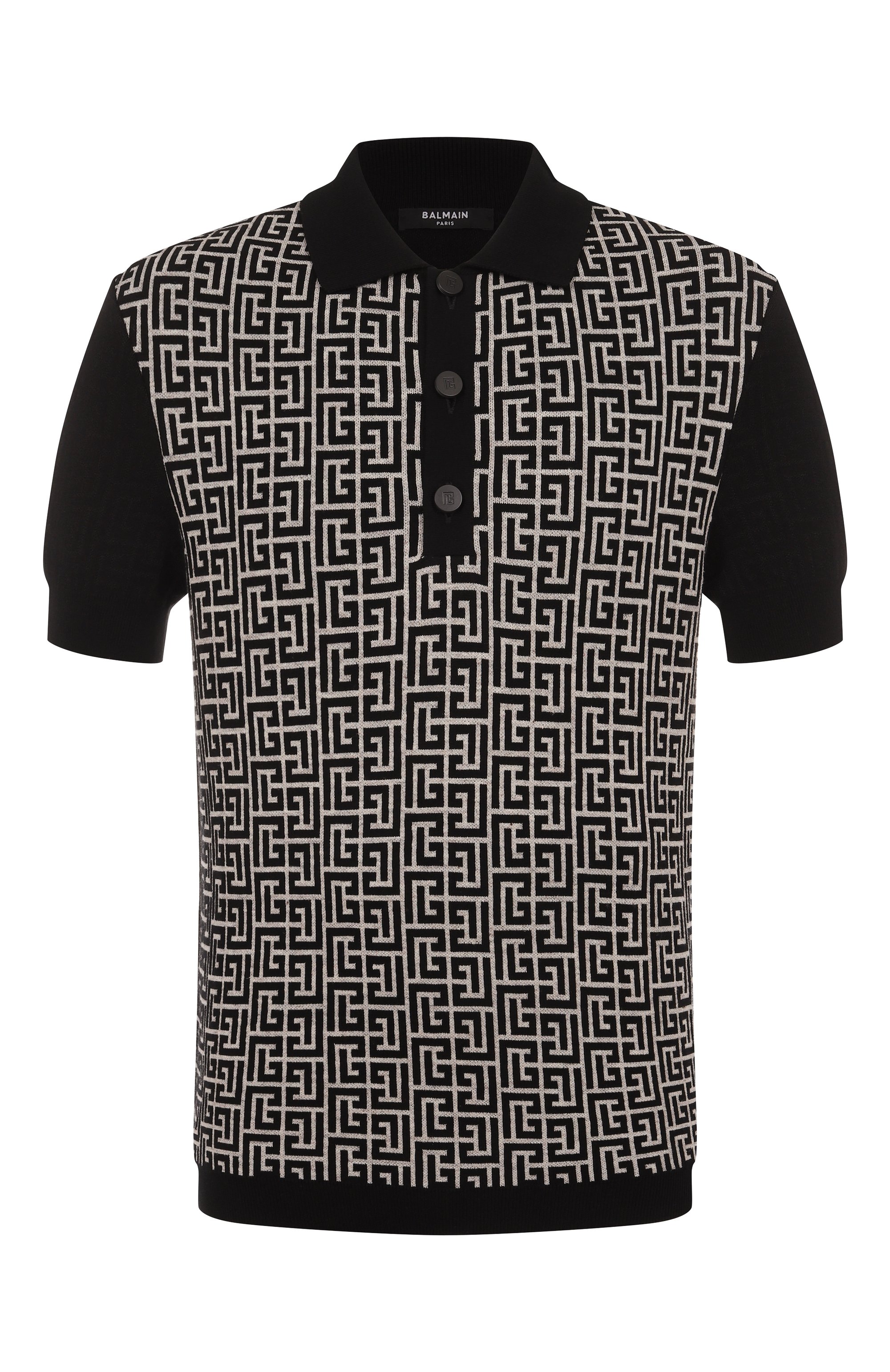 Поло из хлопка и вискозы BALMAIN, арт. FH1GB020/KI80, фото 1