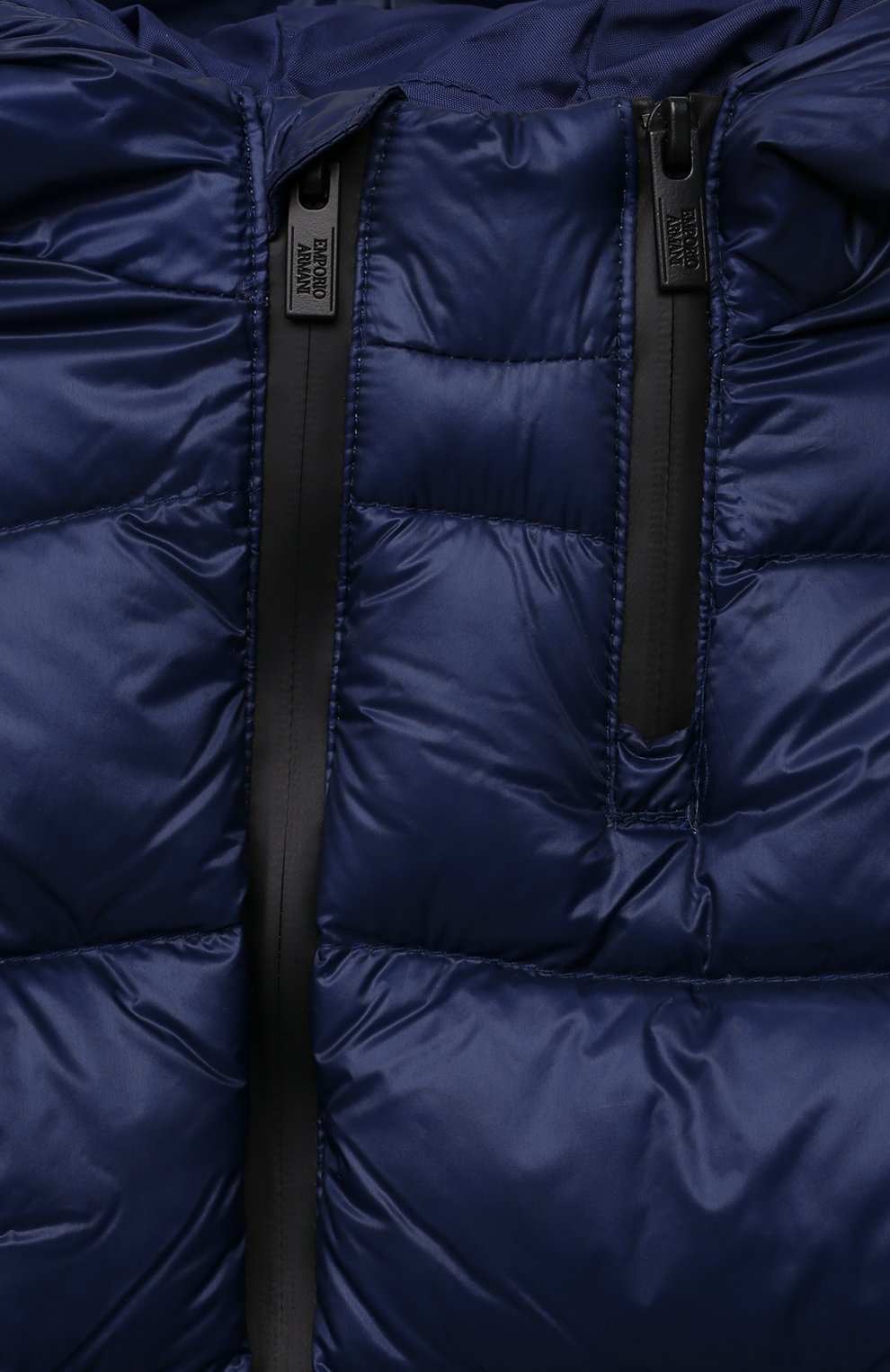 Пуховая куртка EMPORIO ARMANI синего цвета по цене 24200 руб., арт. 6KHBJC/1NYSZ, фото 3 Пуховая куртка EMPORIO ARMANI, арт. 6KHBJC/1NYSZ, фото 3