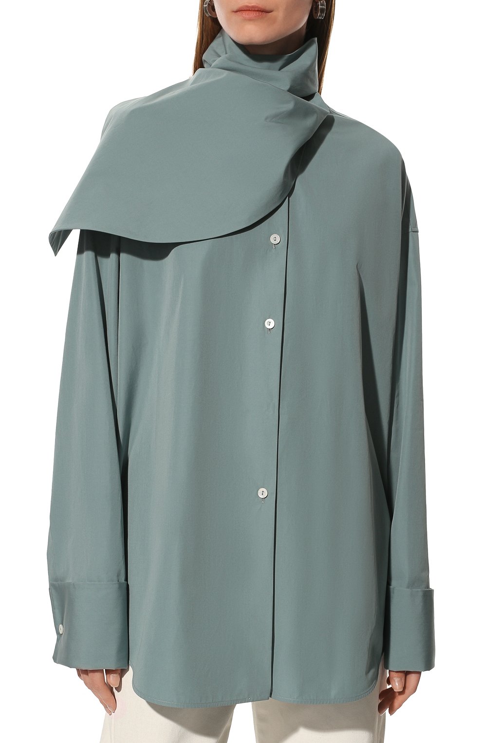 Хлопковая рубашка JIL SANDER, арт. JSWU605405-WU249900, фото 3