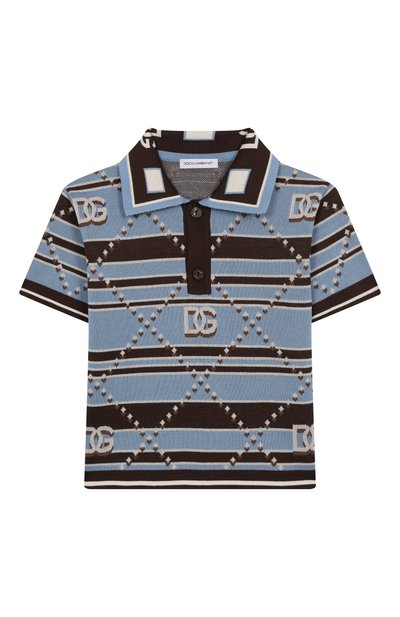 Хлопковое поло DOLCE & GABBANA, арт. L4KWH4/JBCHG/2-6