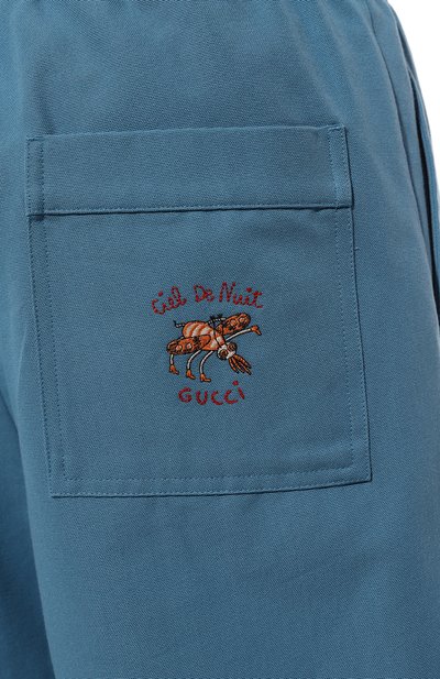 Шорты GUCCI синего цвета по цене 93600 руб., арт. 659825 ZAGP5, фото 5 Шорты GUCCI, арт. 659825 ZAGP5, фото 5