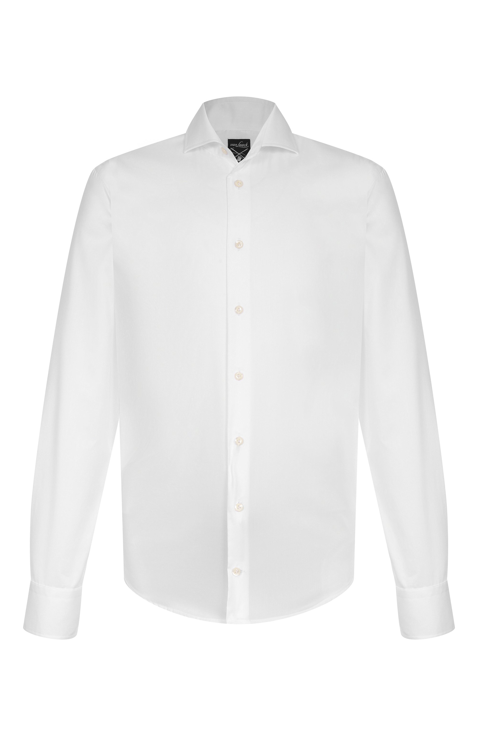 Хлопковая сорочка VAN LAACK белого цвета по цене 28900 руб., арт. VL-RIK0S-LTFN/150444, фото 1 Хлопковая сорочка VAN LAACK, арт. VL-RIK0S-LTFN/150444, фото 1
