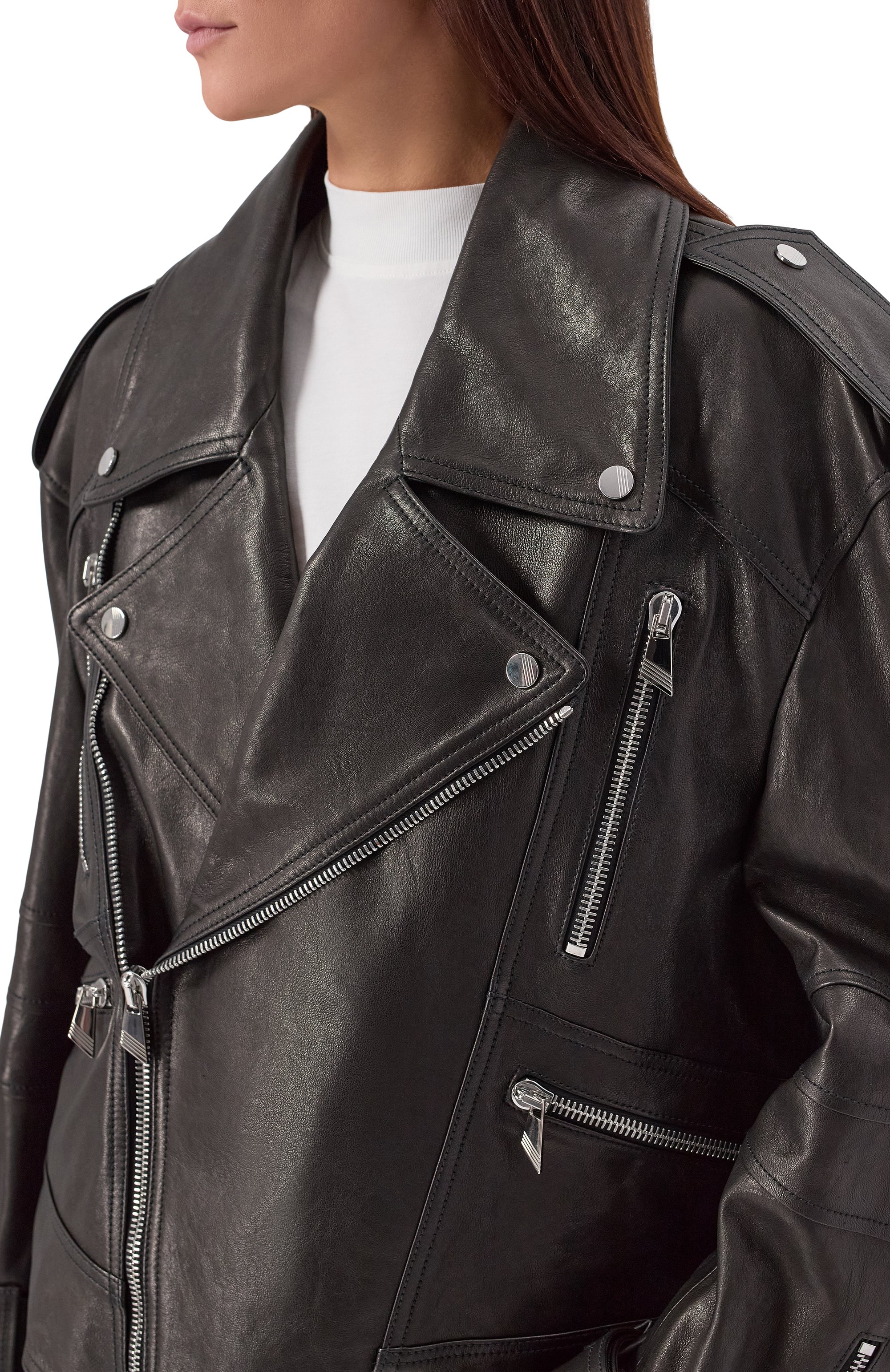 Кожаная куртка THE ATTICO, арт. 251WCB00099/LBT138AA, фото 5