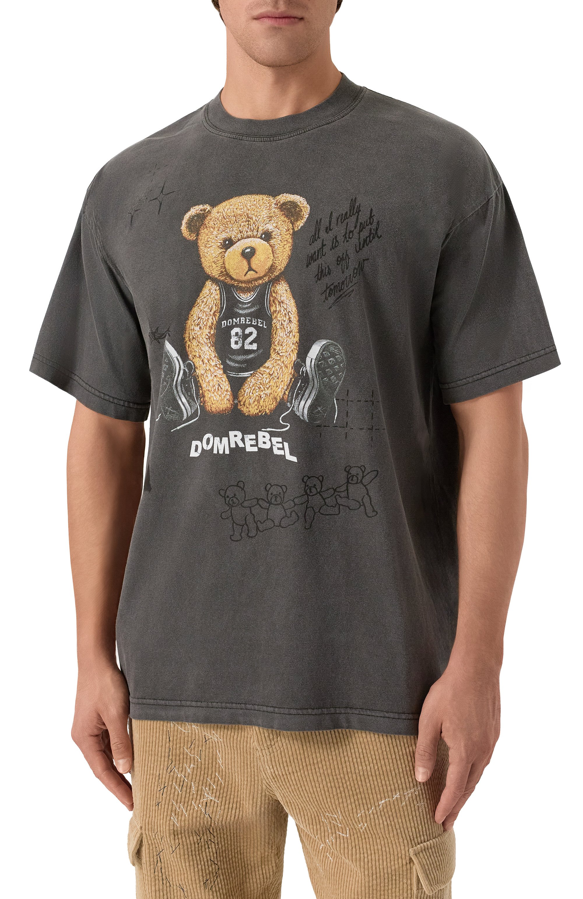 Хлопковая футболка DOMREBEL, арт. M PLAY SKETCH, фото 3