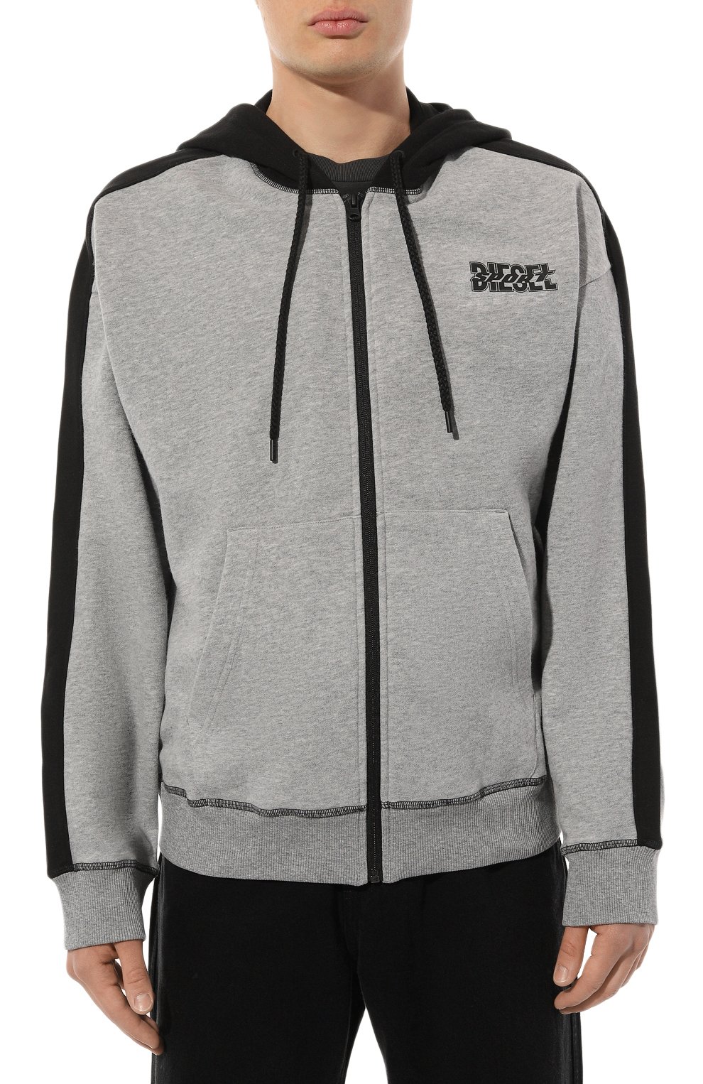 Хлопковая толстовка DIESEL, арт. A11280/0NEAH, фото 3