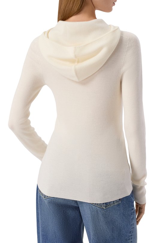 Шерстяное худи Lesyanebo LN08H-011_CHI Кремовый  LN08H-011_CHI Фото 4