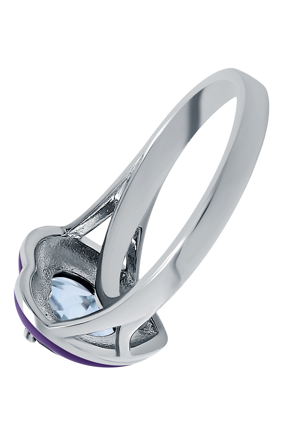 Кольцо с сердцем из голубого топаза MOONKA, арт. crg-r-tpz, фото 3