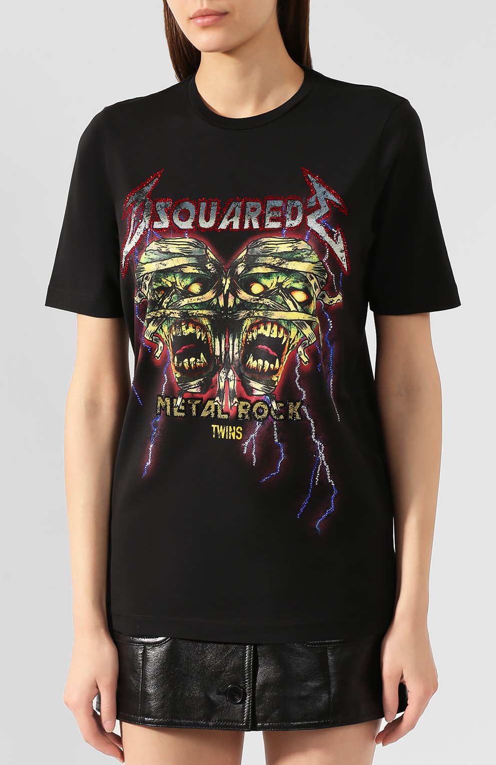 Хлопковая футболка DSQUARED2, арт. S72GD0189/S22427, фото 3