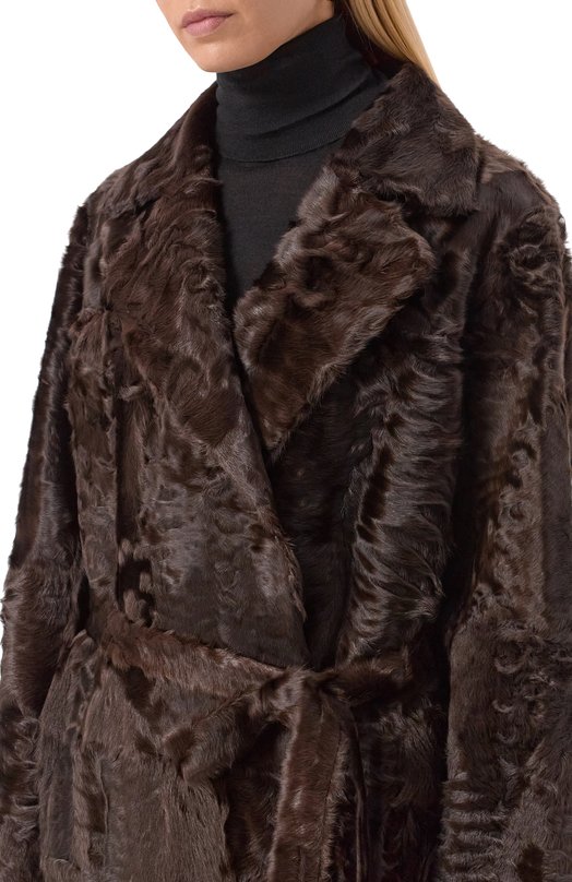 Шуба из овчины Simonetta Ravizza F05C061G1T Коричневый  F05C061G1T Фото 5