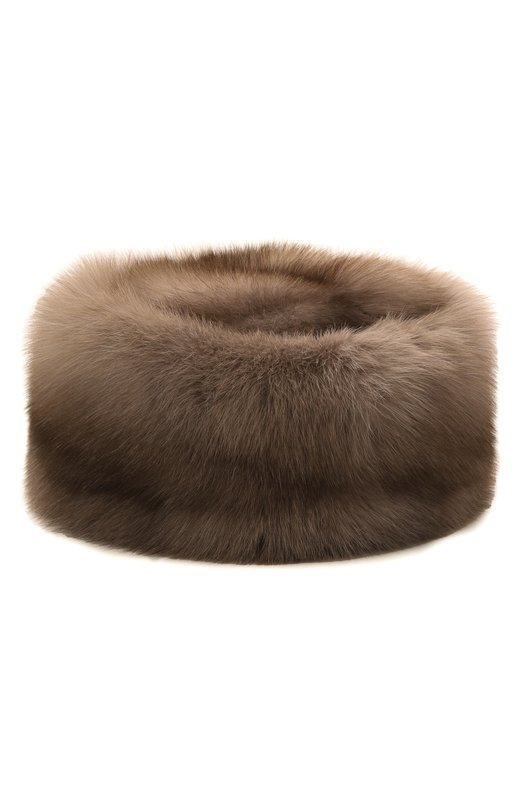 Шапка Slavic из меха соболя Black Sable BS-24003PB Бежевый  BS-24003PB Фото 3