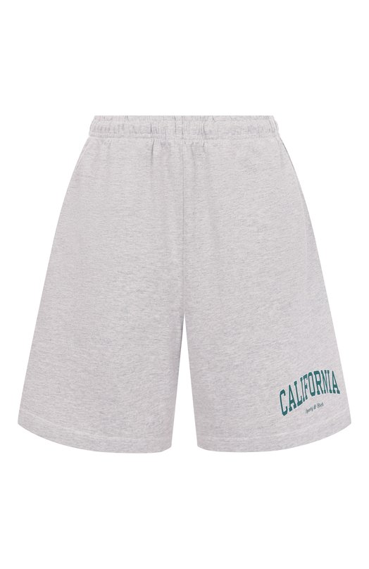 Хлопковые шорты Sporty and Rich SH039622501GY03 Серый SH039622501GY03