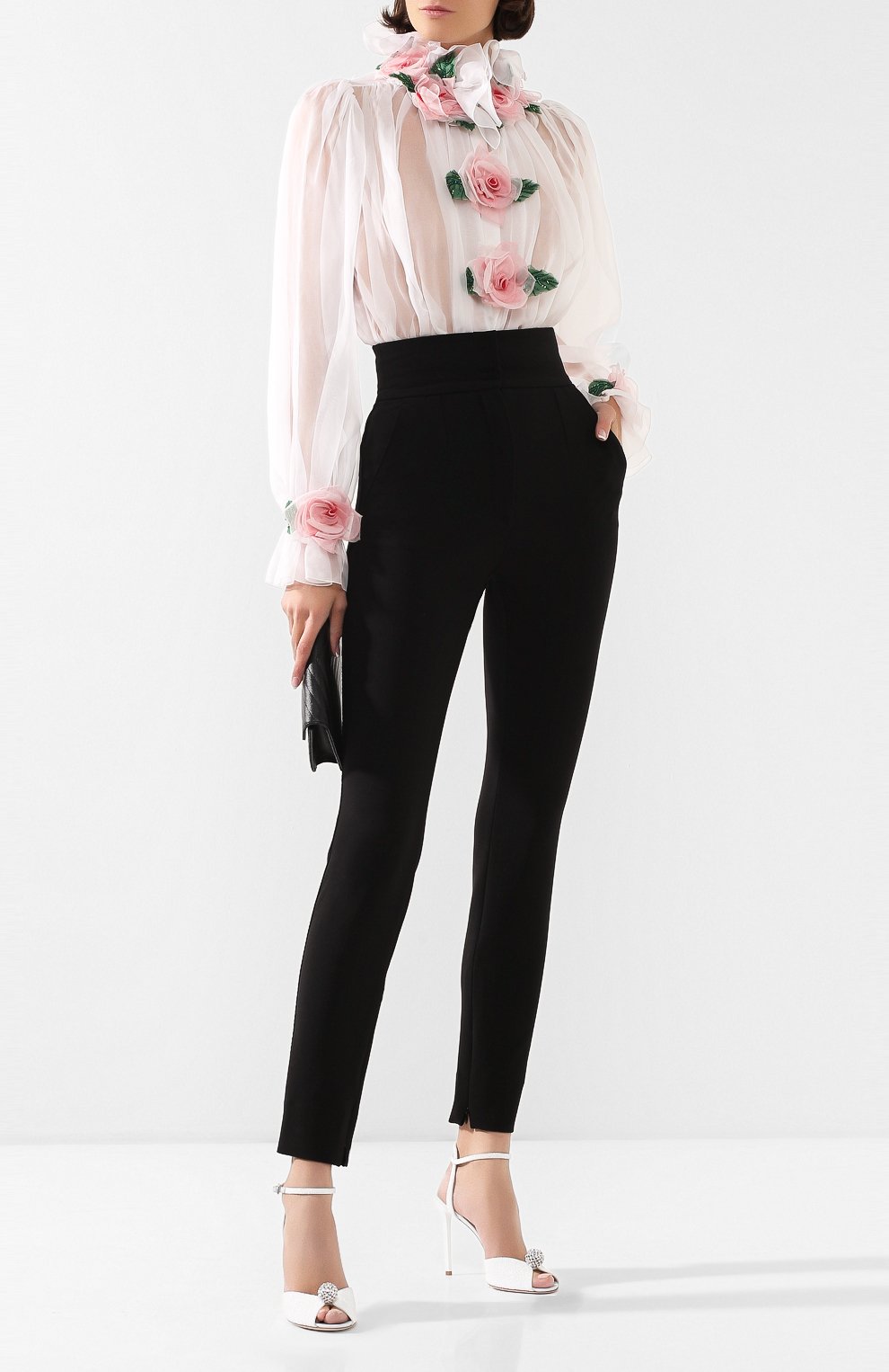 Шелковая блузка DOLCE & GABBANA, арт. F5L28Z/FU1BU, фото 2