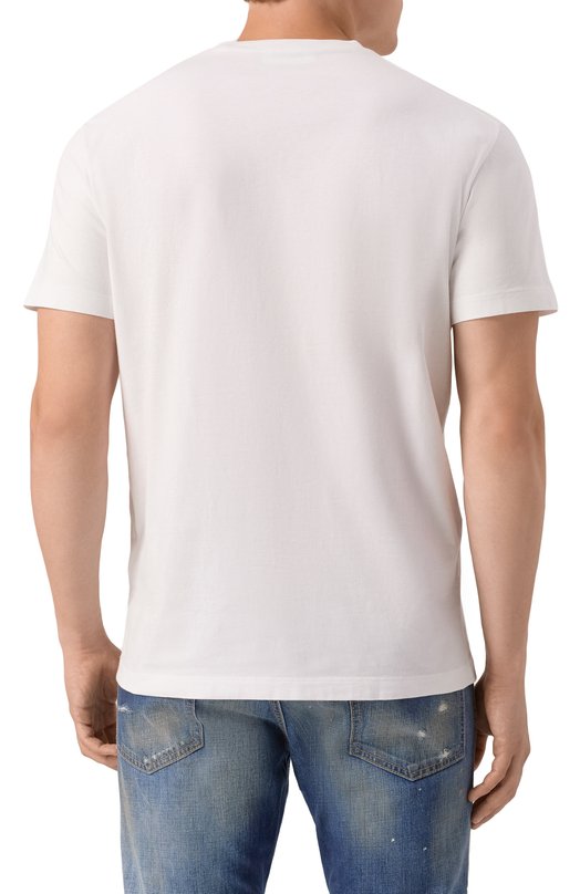 Хлопковая футболка Dsquared2 S74GD1449/D20020 Белый  S74GD1449/D20020 Фото 4