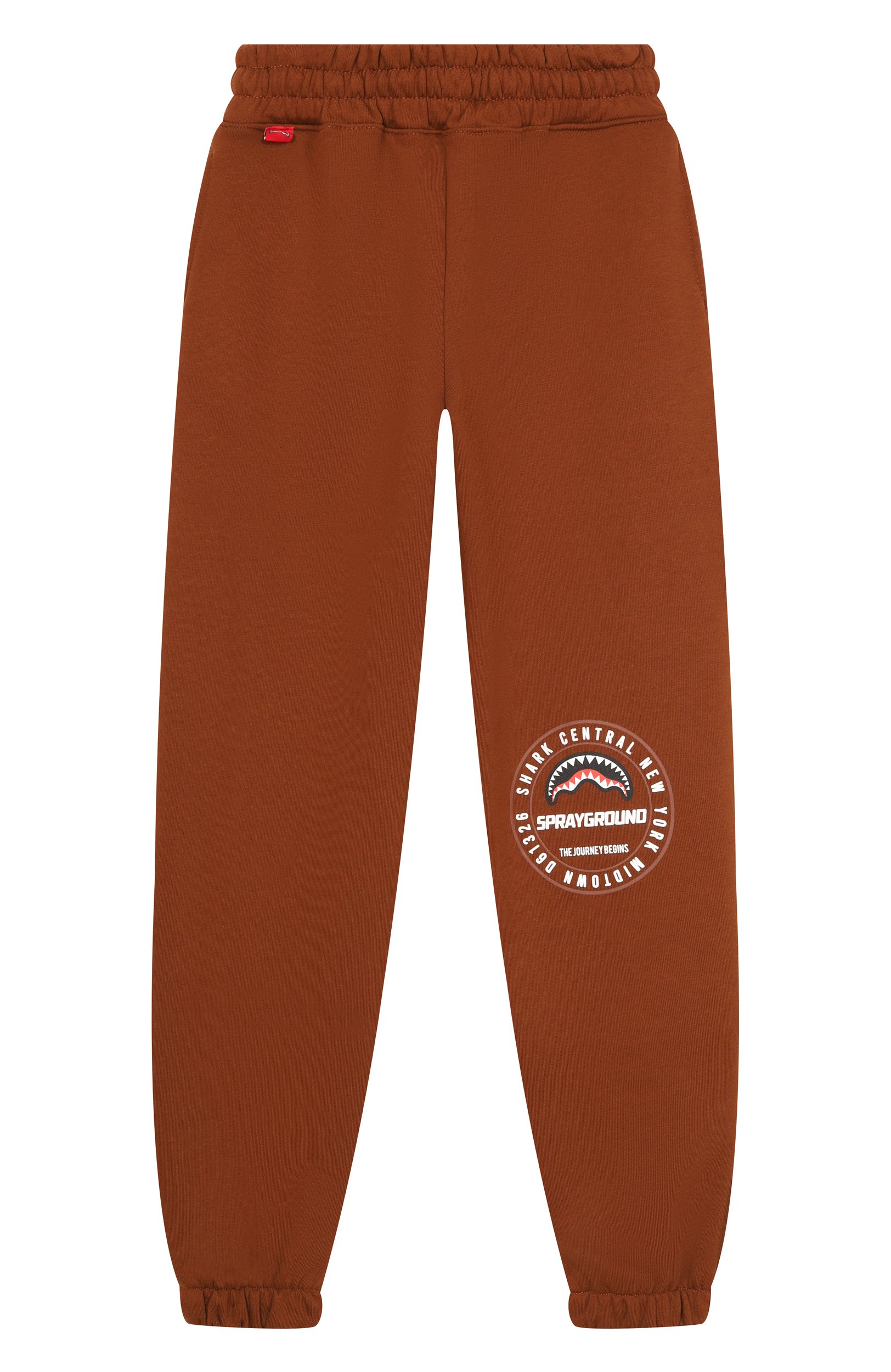 Хлопковые джоггеры SPRAYGROUND, арт. SPY1489GBRWN/SPRAYGR0UND BASIC BAGGY PANTS BRWN, фото 1
