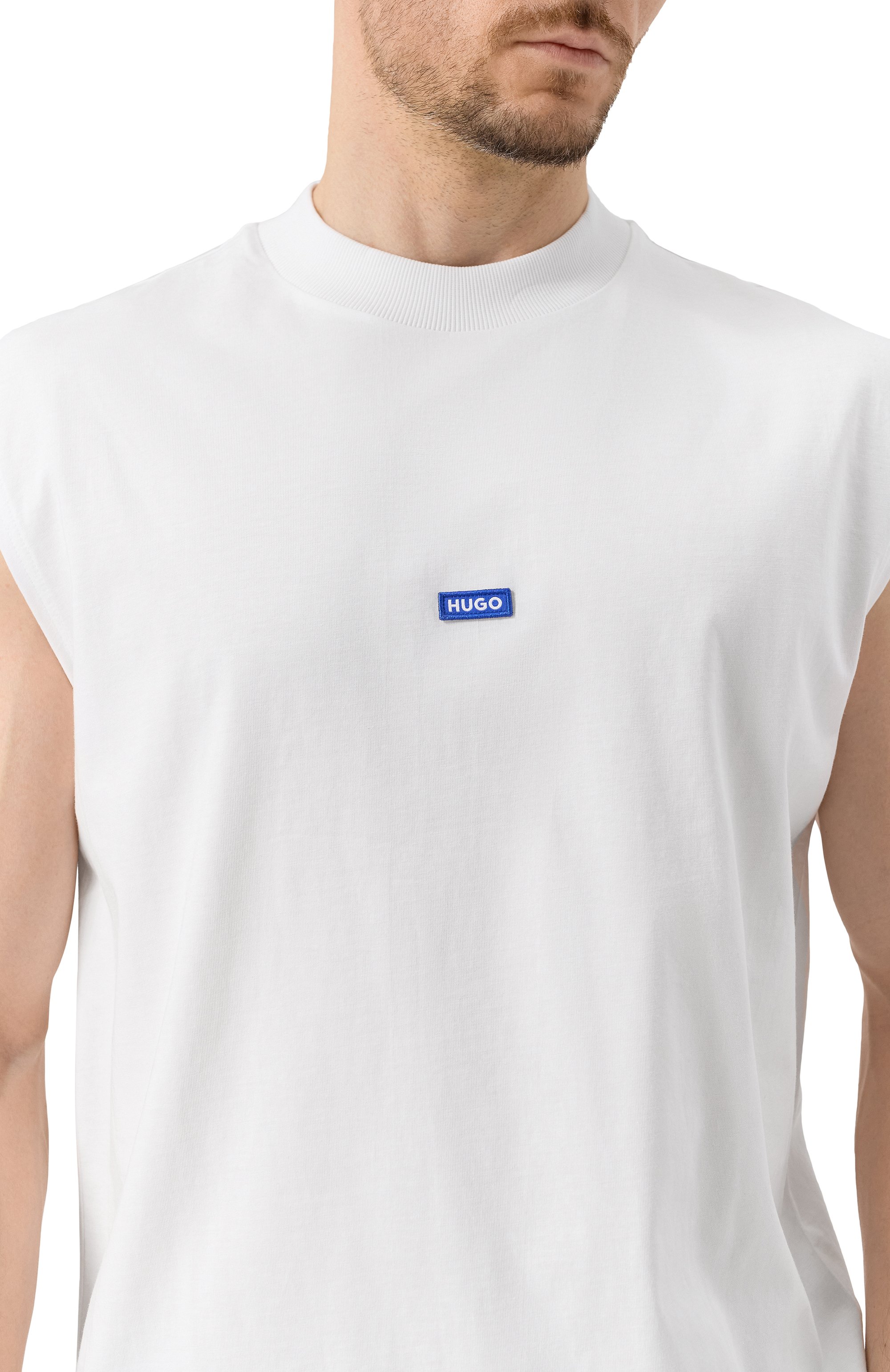 Хлопковая майка HUGO BLUE, арт. 50509773, фото 5