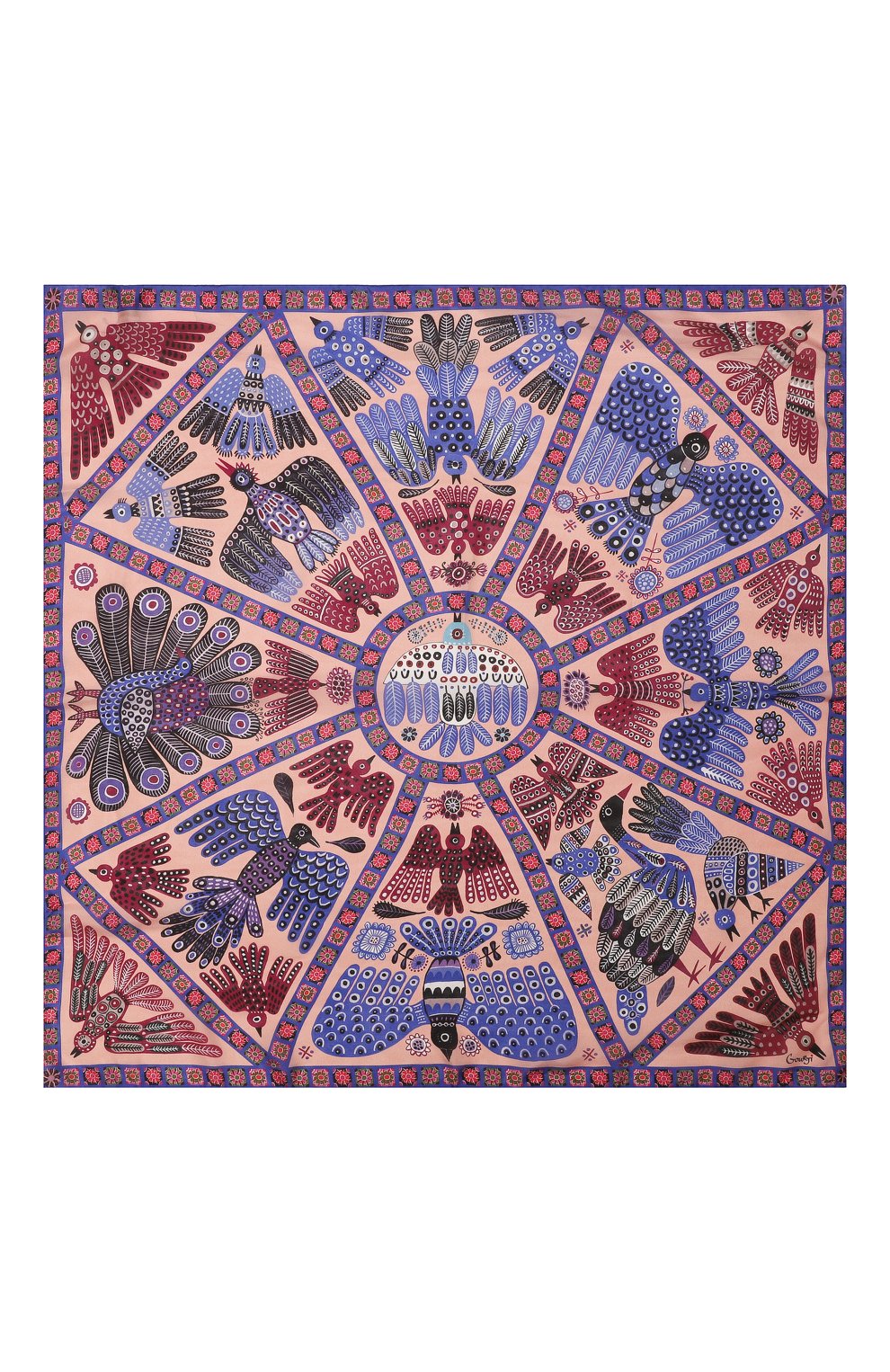 Шелковый платок небеса GOURJI, арт. T21SKY7PKR/1, фото 4