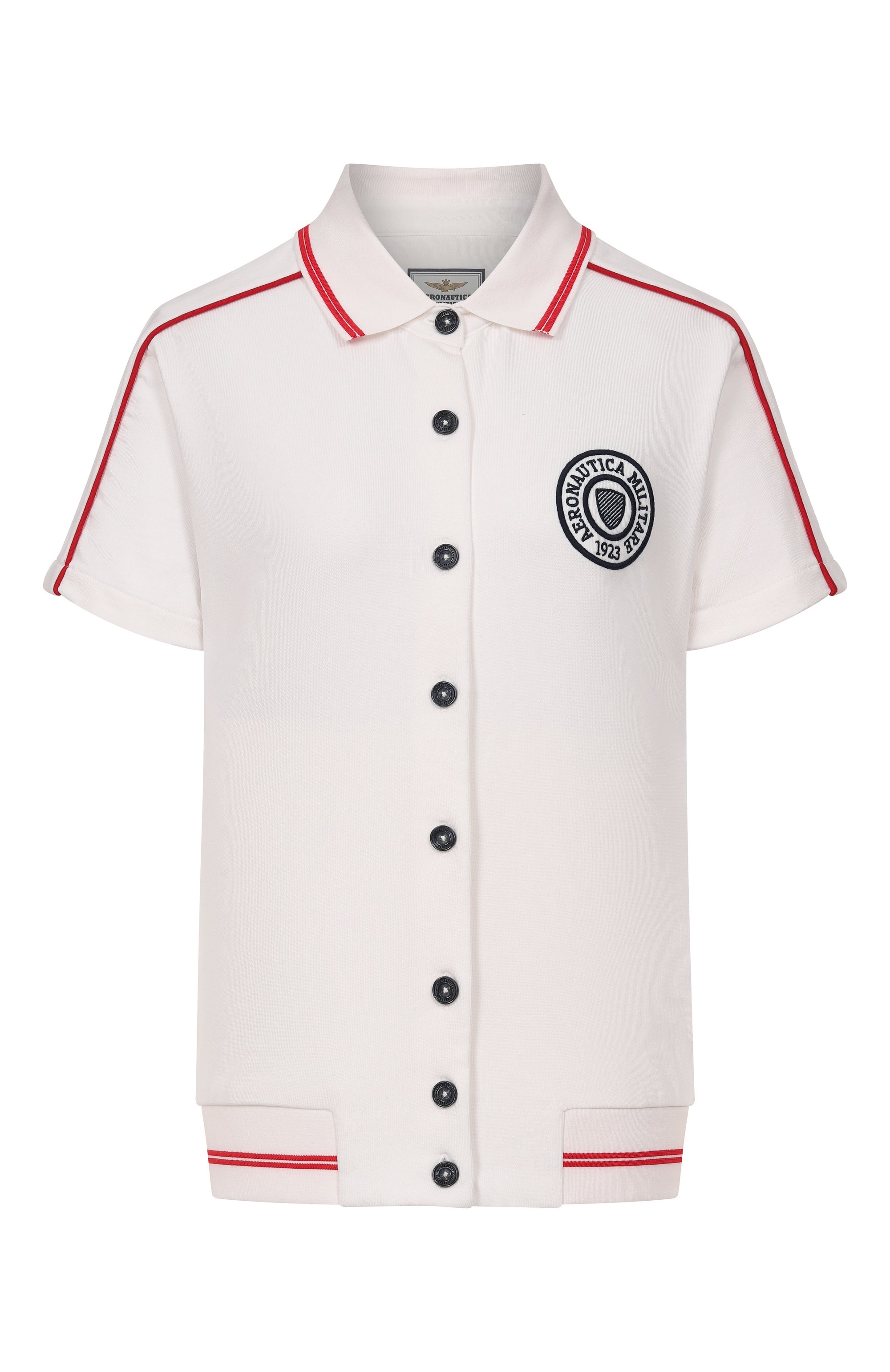 Хлопковый кардиган AERONAUTICA MILITARE белого цвета по цене 19250 руб., арт. TF078DF582_1, фото 1 Хлопковый кардиган AERONAUTICA MILITARE, арт. TF078DF582_1, фото 1