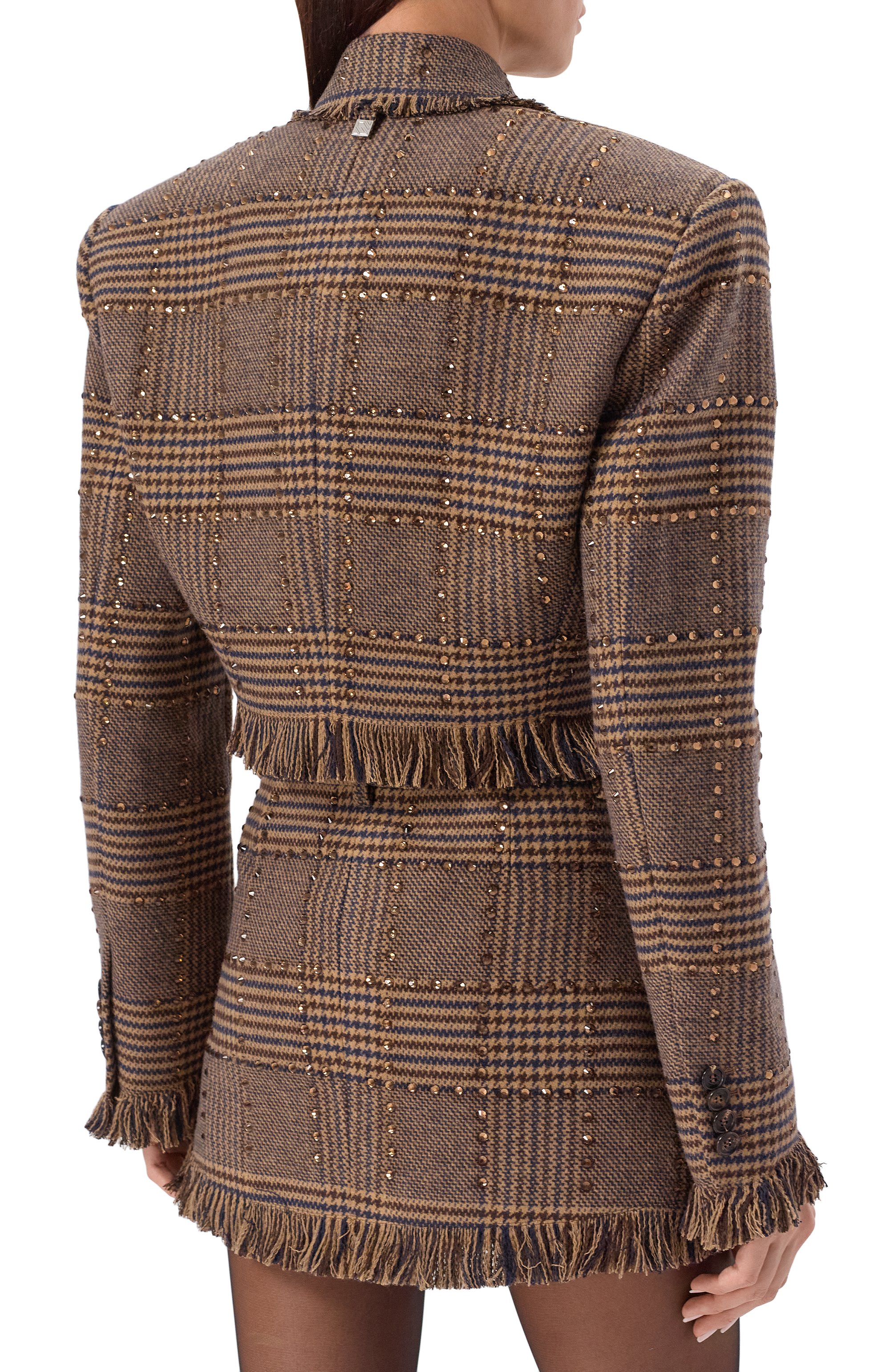 Жакет с отделкой стразами GIUSEPPE DI MORABITO, арт. 05FWJA111C 05307, фото 4