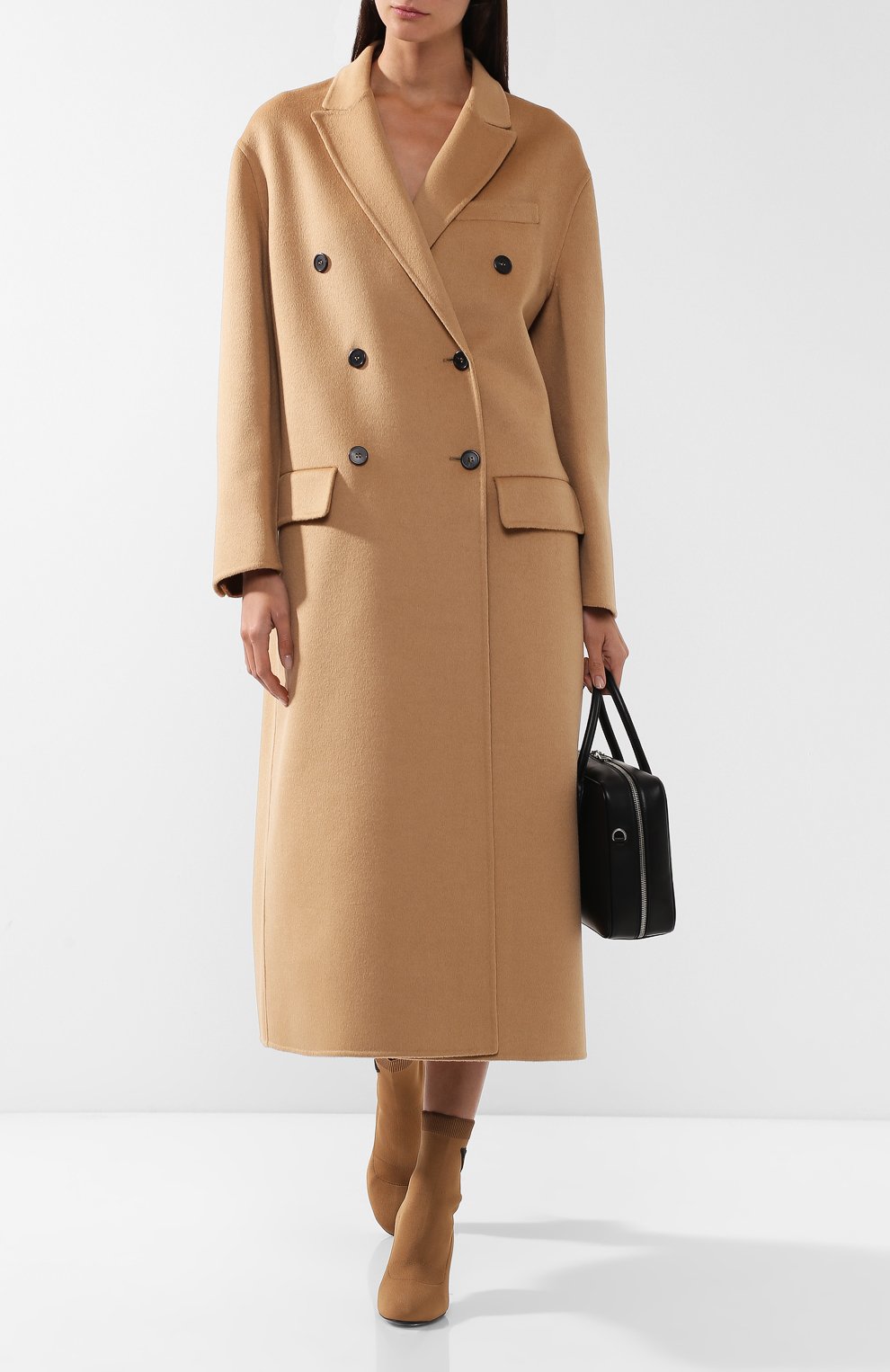 Двубортное шерстяное пальто PRADA, арт. P677HY-03H-F0040, фото 2