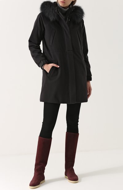 Сапоги из нубука на контрастной подошве LORO PIANA, арт. FAG3617, фото 2