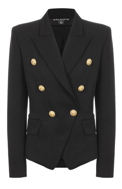 Женский шерстяной жакет BALMAIN, арт. FF1SI505/WB08