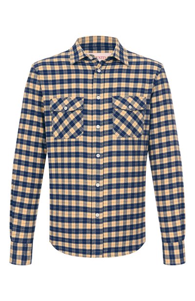 Мужская хлопковая рубашка VALENTINO, арт. 6V3ABP90ALB