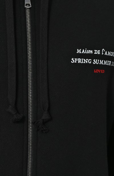 Хлопковая толстовка на молнии с капюшоном GUCCI, арт. 519489/X3N27, фото 5