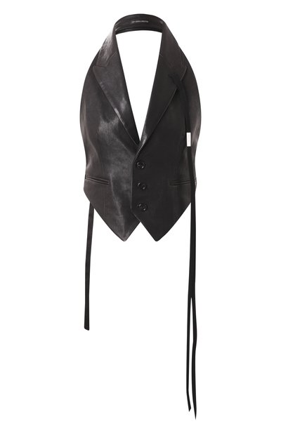 Кожаный жилет ANN DEMEULEMEESTER, арт. B0012418/LT151, фото 1
