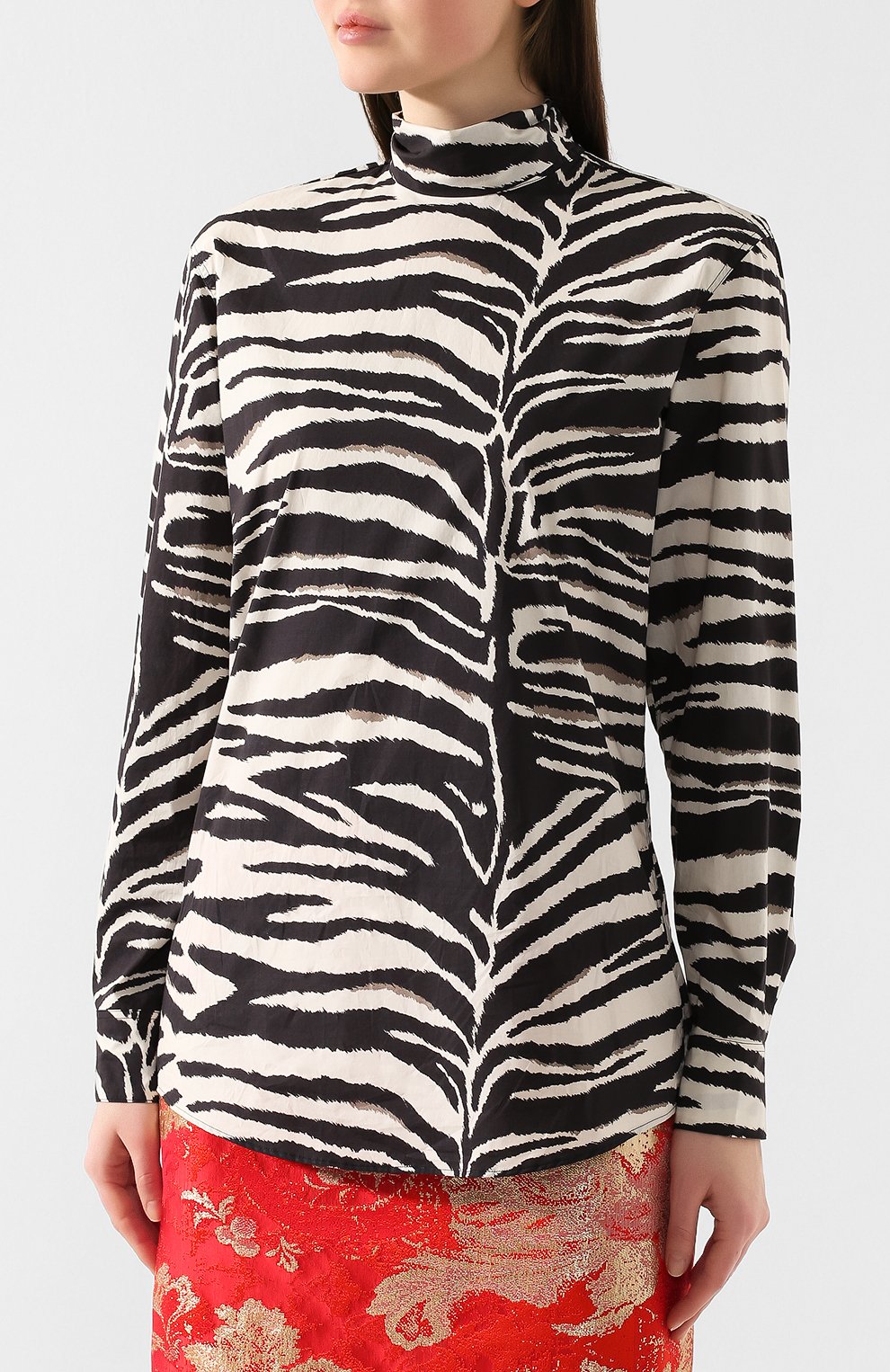 Хлопковая блузка DRIES VAN NOTEN, арт. 201-30771-9005, фото 3