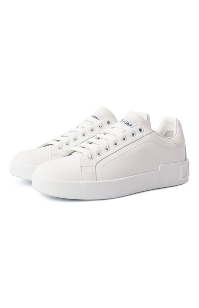 Женские кожаные кеды portofino DOLCE & GABBANA, арт. CK1544/A1065