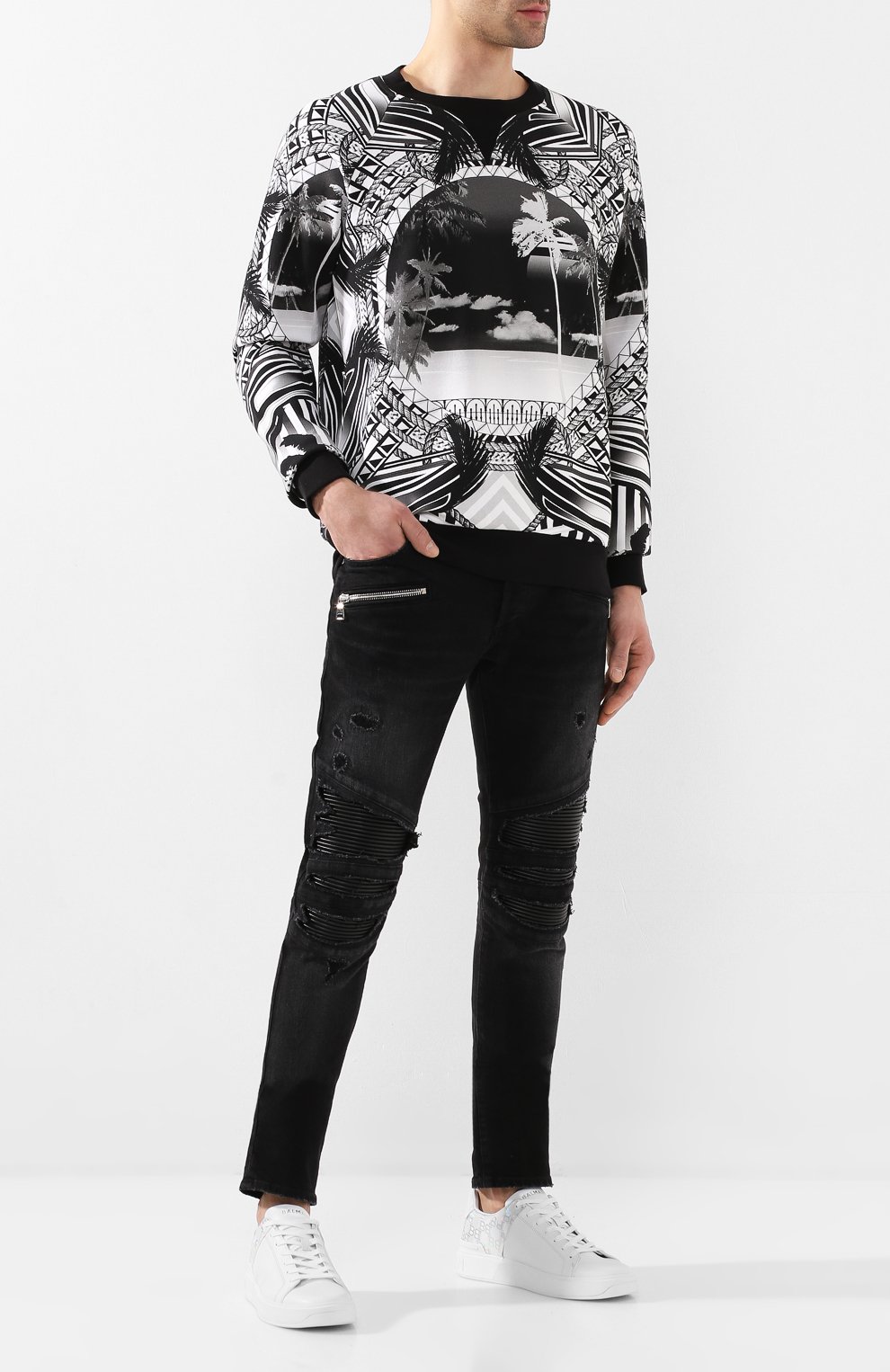 Кожаные кеды BALMAIN, арт. TM0C209/LSIM, фото 2