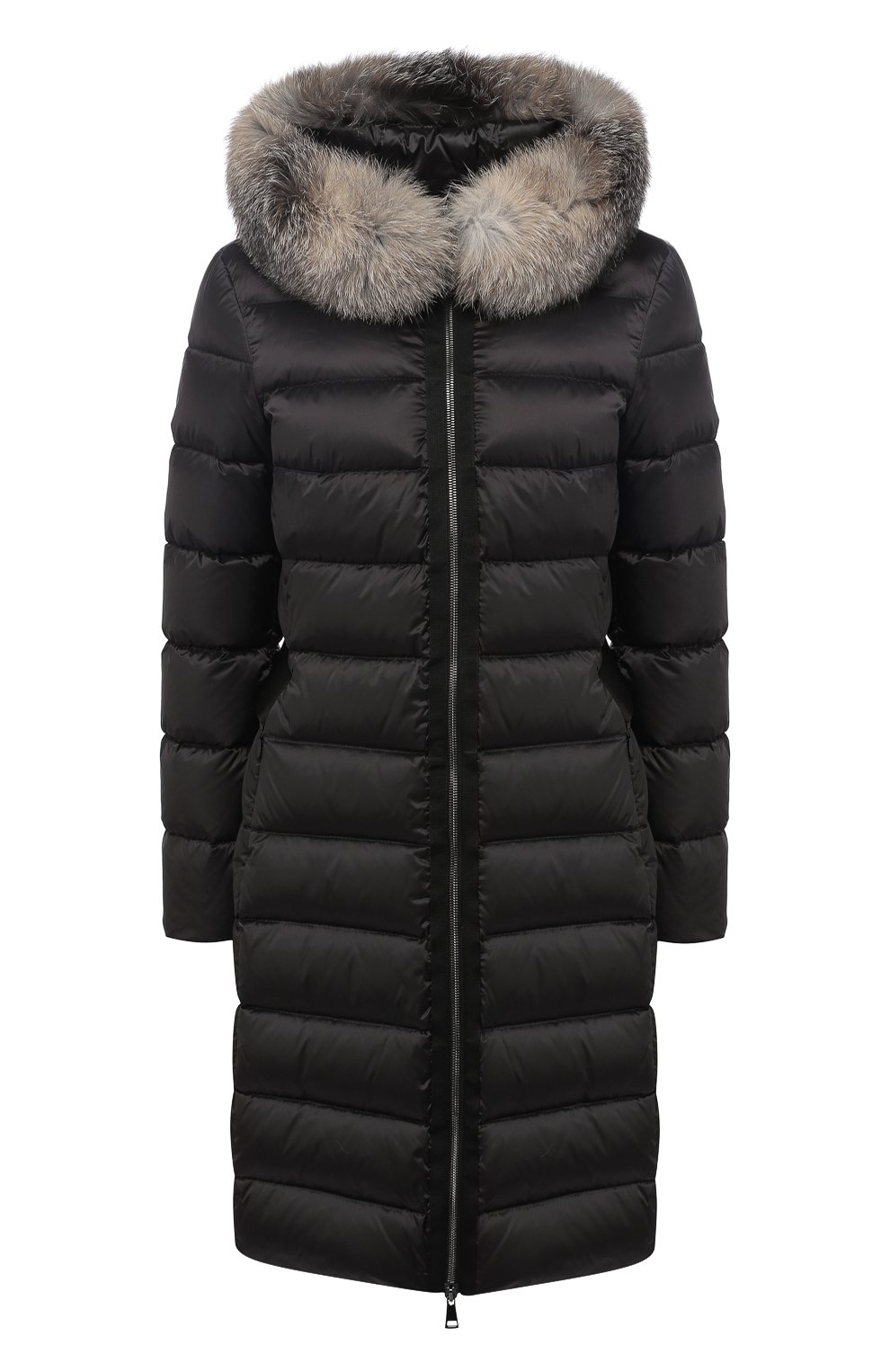 Пуховик с поясом и меховой отделкой капюшона MONCLER, арт. D2-093-49330-20-57869, фото 1