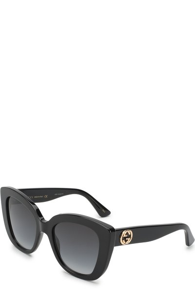 Солнцезащитные очки GUCCI черного цвета по цене 41650 руб., арт. GG0327S 001, фото 1 Солнцезащитные очки GUCCI, арт. GG0327S 001, фото 1