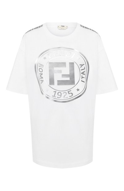 Женская хлопковая футболка FENDI, арт. FAF137 AB7G