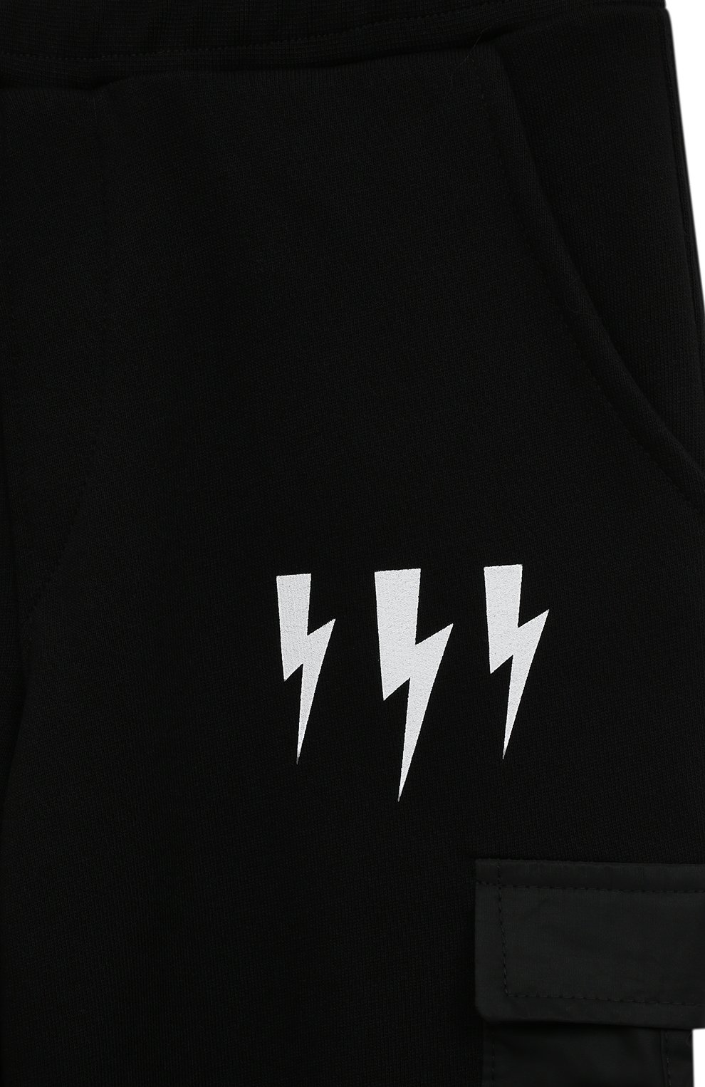 Хлопковые джоггеры NEIL BARRETT KIDS, арт. 032295, фото 3