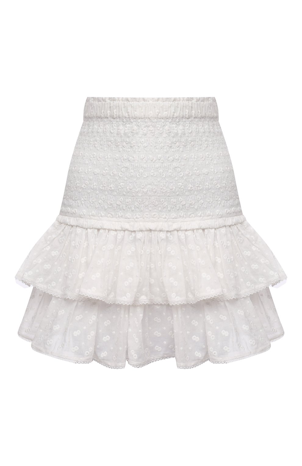 Хлопковая юбка ISABEL MARANT ETOILE белого цвета по цене 37250 руб., арт. JU1264-21P032E/TINA0MI, фото 1 Хлопковая юбка ISABEL MARANT ETOILE, арт. JU1264-21P032E/TINA0MI, фото 1